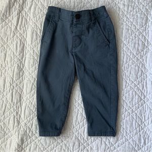 Old Navy Loose Tapered Blue Chino Toddler Pant Size 12-18m